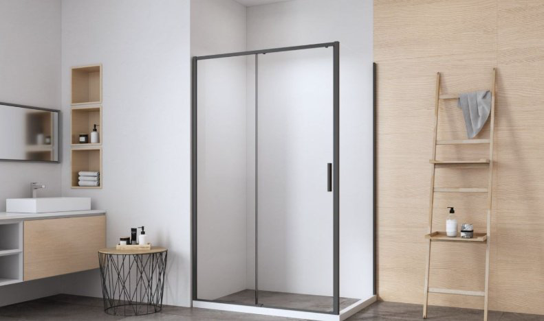 Душевое ограждение KABINKA.KZ двухстенное AE65-140x90-BT, 1400х1900 мм купить,NaN