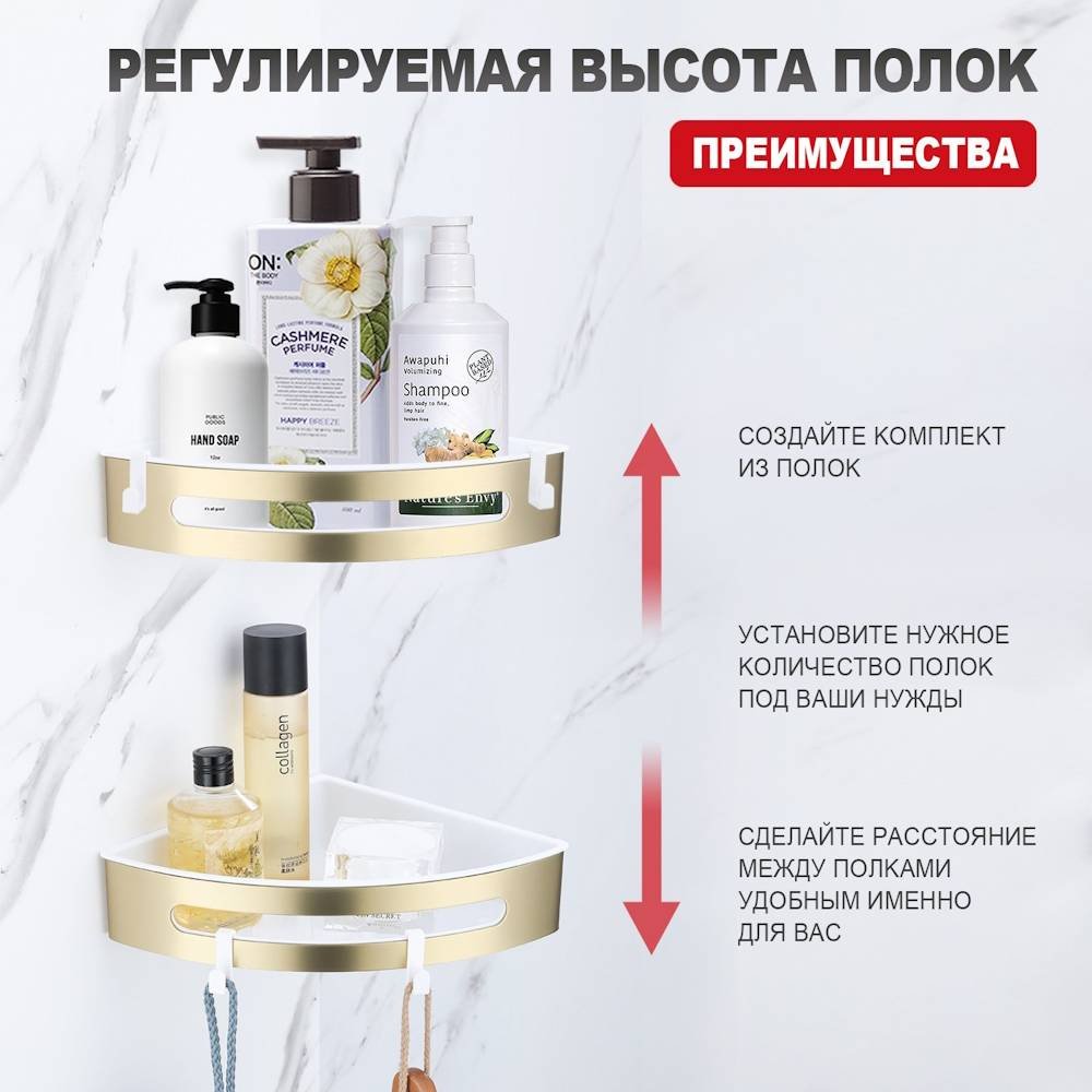 Gappo полка Raglo R340.01.03 1 шт, металл купить,NaN