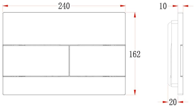 Veconi кнопка смыва FLV7-B