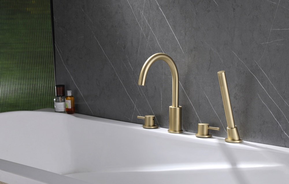 Смеситель для ванны Abber AF8113G, латунь, цвет золотой купить,258900