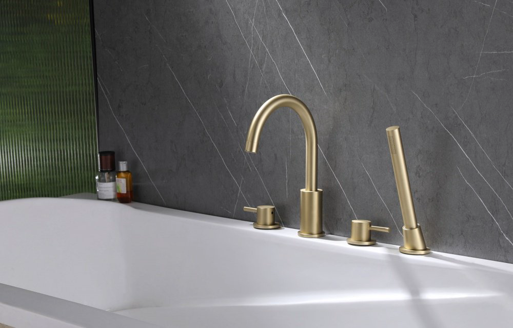 Смеситель для ванны Abber AF8113G, латунь, цвет золотой купить,258900