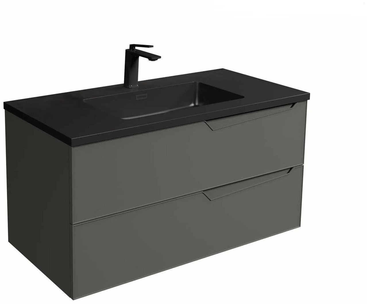 Тумба с раковиной Rhea80 , 80x55x48 см, серый