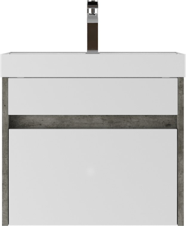 Тумба с раковиной KABINKA.KZ "Classica 50" Karlo , 49x40x34 см, серый, белый купить,NaN