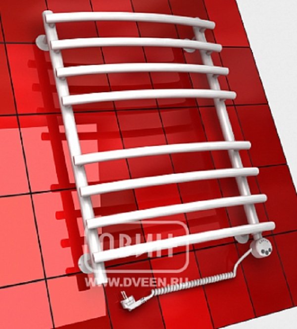 Полотенцесушитель ДВИН R primo electro 60/40 1"-3/4"-1/2" Электрический ТЭН справа белый