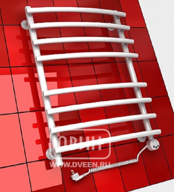 Полотенцесушитель ДВИН R primo electro 60/40 1"-3/4"-1/2" Электрический ТЭН справа белый