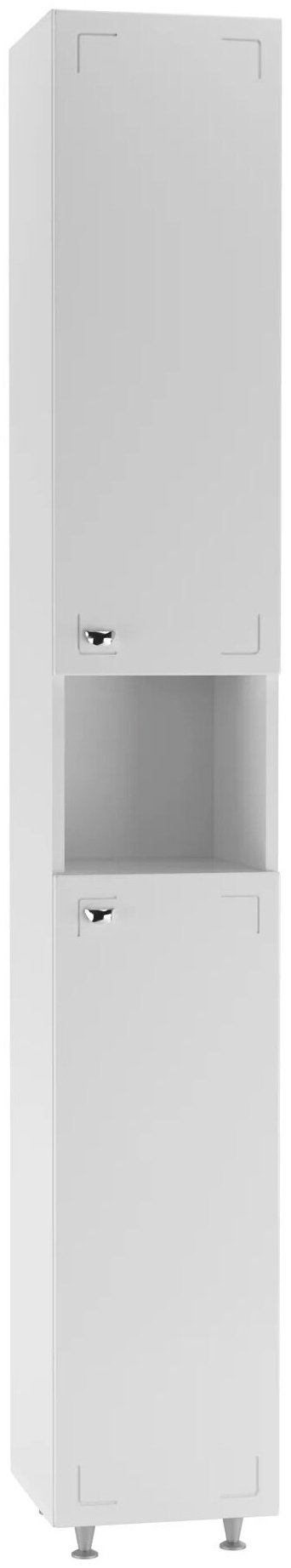 Шкаф-пенал напольный KABINKA.KZ DA1008P, 30x31.6x200 см, белый