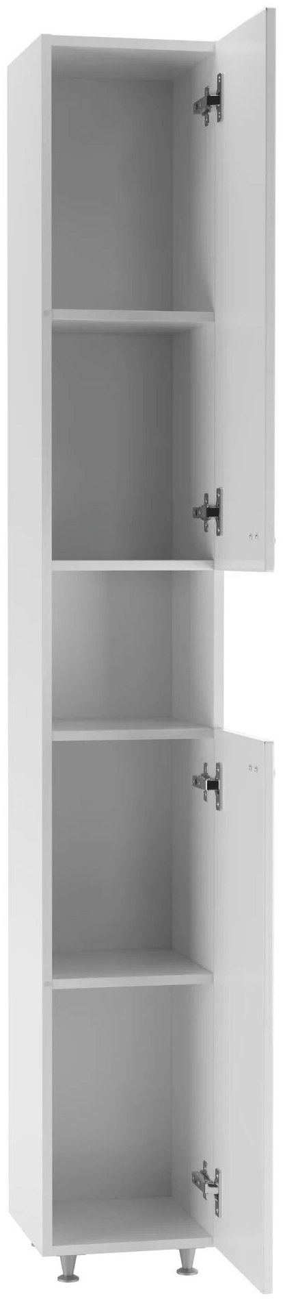 Шкаф-пенал напольный KABINKA.KZ DA1008P, 30x31.6x200 см, белый