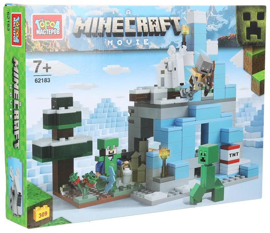 Конструктор ГОРОД МАСТЕРОВ Minecraft movie, деталей 309 шт купить,NaN