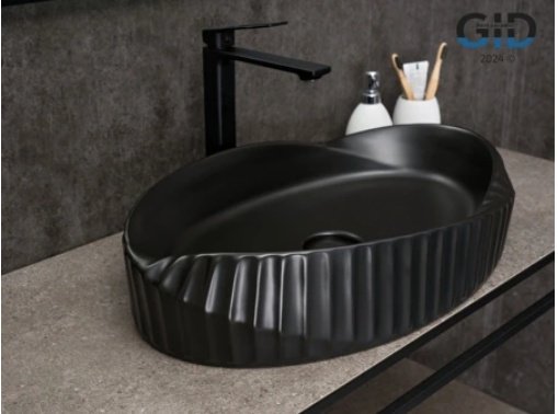 Раковина GID-ceramic Bm888 накладная овальная 38.5, керамика