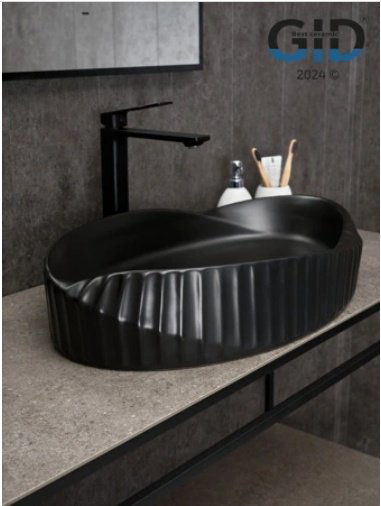 Раковина GID-ceramic Bm888 накладная овальная 38.5, керамика купить,191700