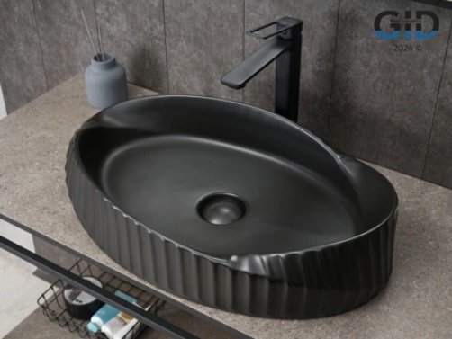 Раковина GID-ceramic Bm888 накладная овальная 38.5, керамика