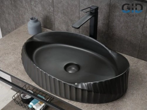 Раковина GID-ceramic Bm888 накладная овальная 38.5, керамика купить,191700
