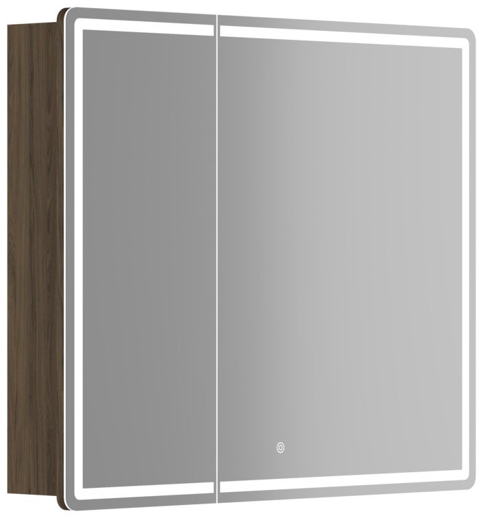 Шкаф зеркальный навесной Kabinka.kz Mirror 89x15x74см коричневый купить,NaN