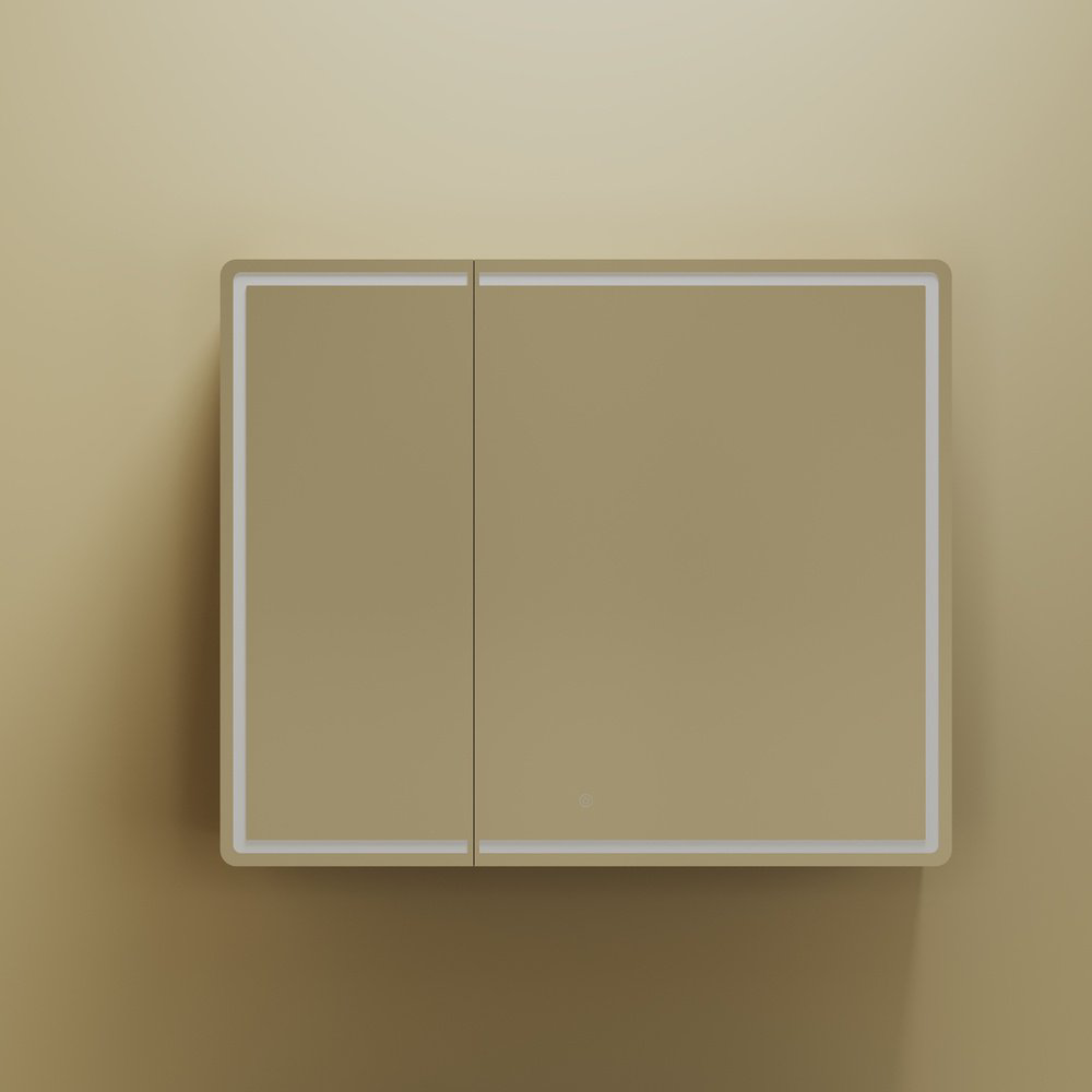 Шкаф зеркальный навесной Kabinka.kz Mirror 89x15x74см коричневый купить,NaN