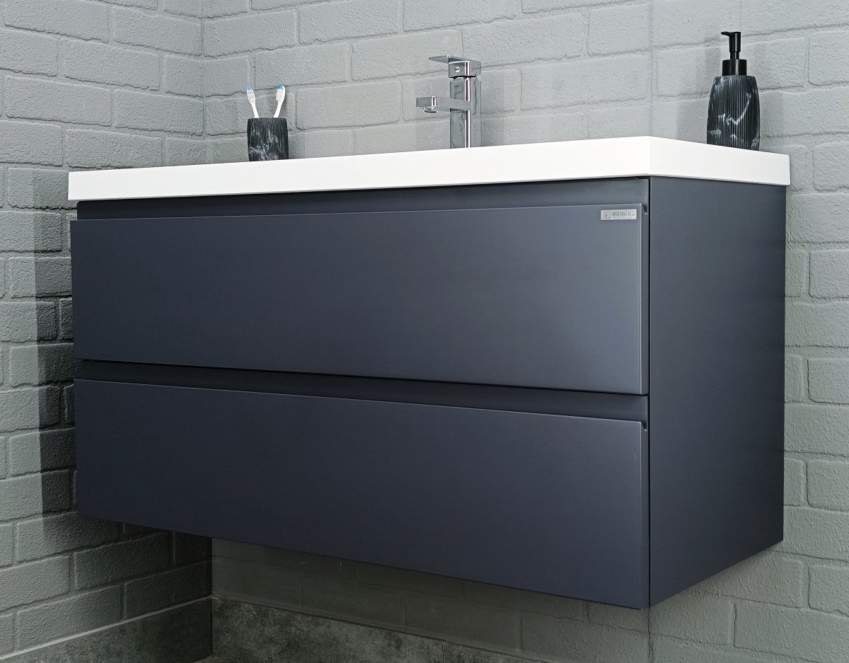 Тумба с раковиной Kabinka.kz Байтерек 99x50x42.8см графит купить,NaN