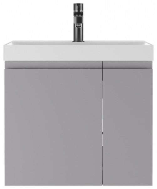 Тумба с раковиной KABINKA.KZ Байтерек, 59.2x50x42.6 см, серый