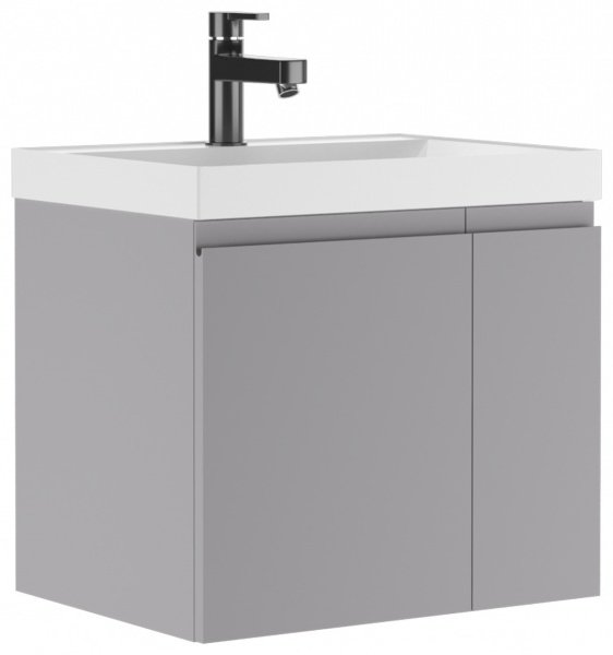 Тумба с раковиной KABINKA.KZ Байтерек, 59.2x50x42.6 см, серый