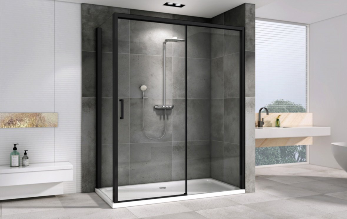 Душевое ограждение Abber двухстенное AG93160B-S102B, 1000х2000 мм купить,NaN