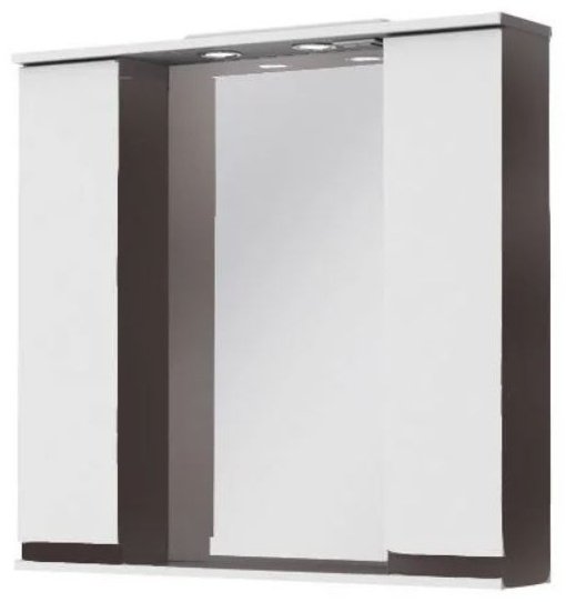 Ювента зеркало-шкаф Моника МШНЗ3-87 87x83 см, настенное