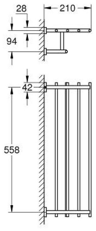 Grohe держатель 40512001 1 шт, металл купить,182216