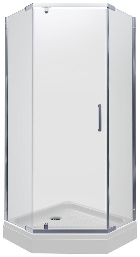 Душевое ограждение Triton двухстенное Дека-Хром, 900х2070 мм