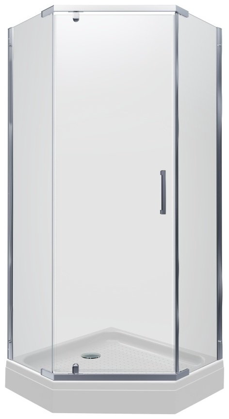 Душевое ограждение Triton двухстенное Дека-Хром, 900х2070 мм