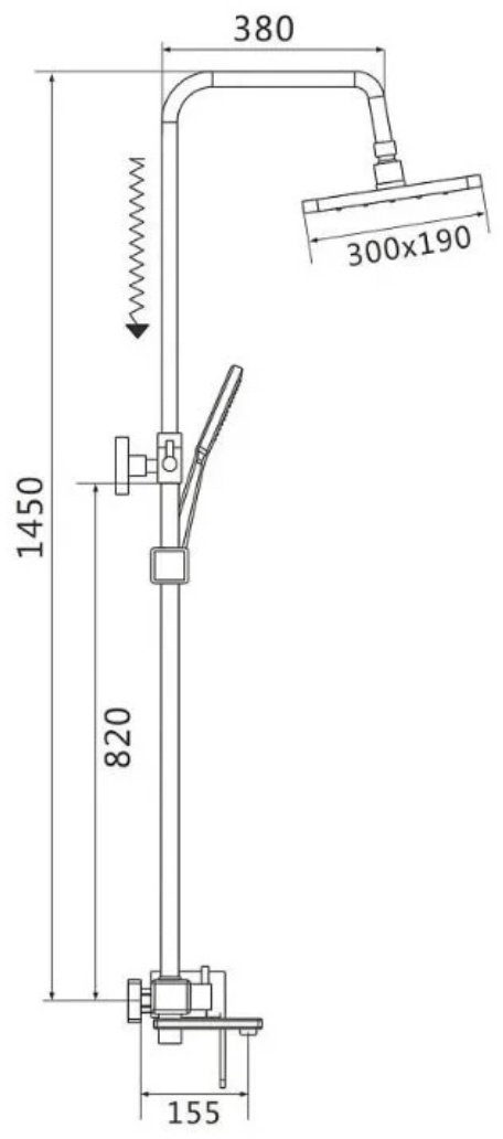 Shevanik душевой набор (гарнитур) S8536T
