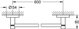 Grohe держатель 40366AL1 1 шт, металл