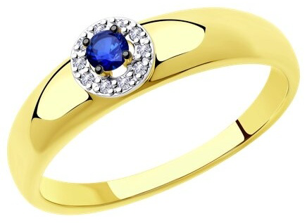 Кольцо Diamant 53-210-00826-1_17,5_1,71 1.71гр 17.5р купить,NaN