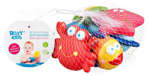 Набор игрушек Roxy Kids для ванной Морские обитатели  купить,NaN