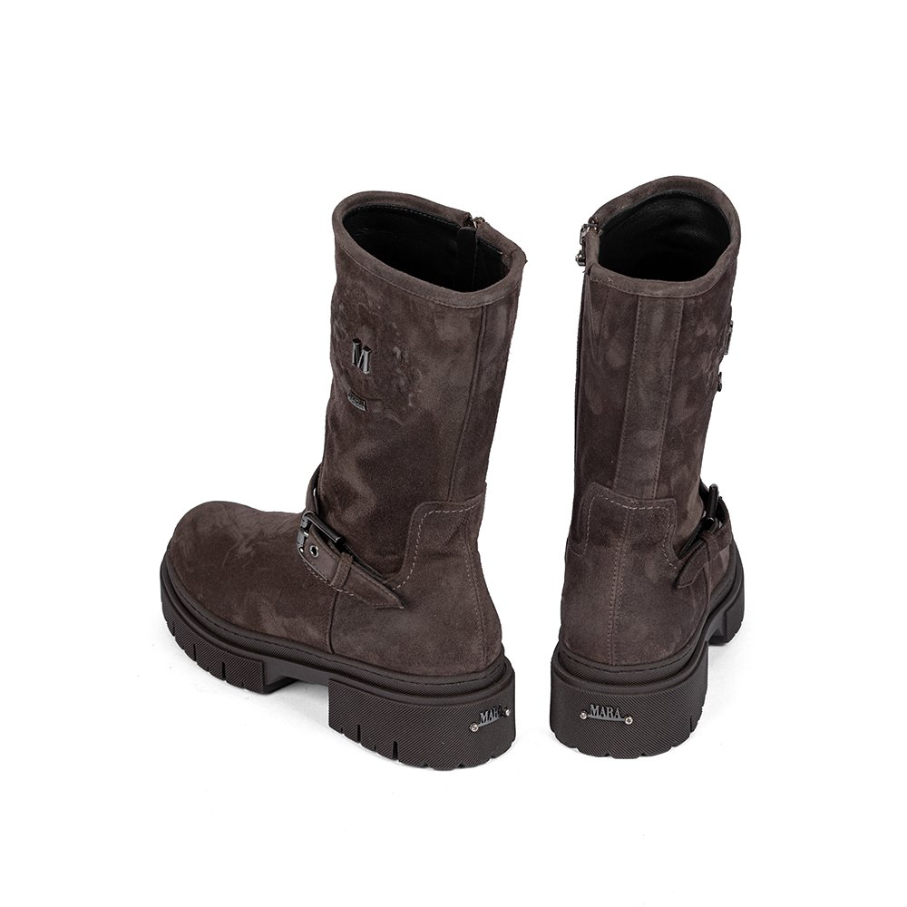 Сапоги Mara Camoscio Caffe MA272 TRE коричневые 38 купить,186000
