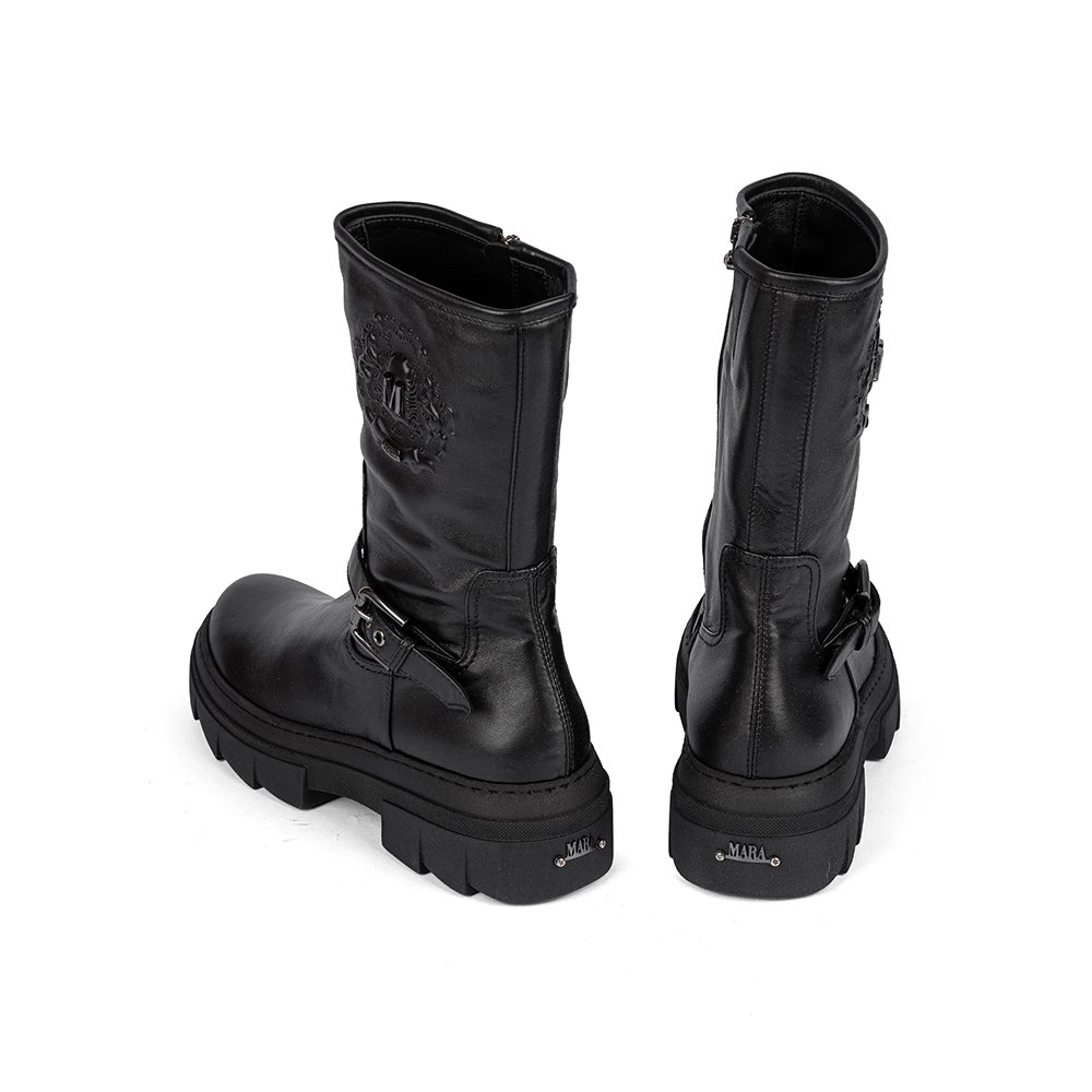 Сапоги Mara Nappa Nero MA272 WAZ черные 38 купить,178000