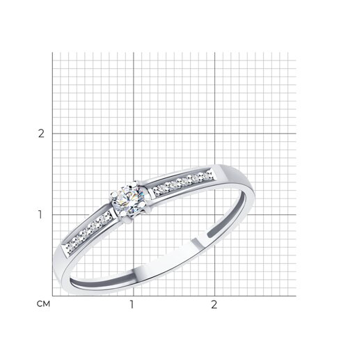 Кольцо Diamant 52-210-01760-1_17,5_1,41 1.41гр 17.5р купить,NaN