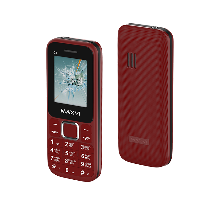 Мобильный телефон Maxvi C3 Red купить,NaN