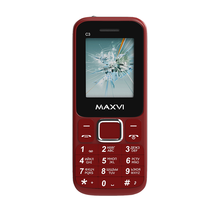 Мобильный телефон Maxvi C3 Red купить,NaN