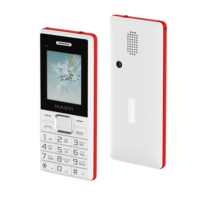 Мобильный телефон Maxvi C9 White-Red купить,NaN