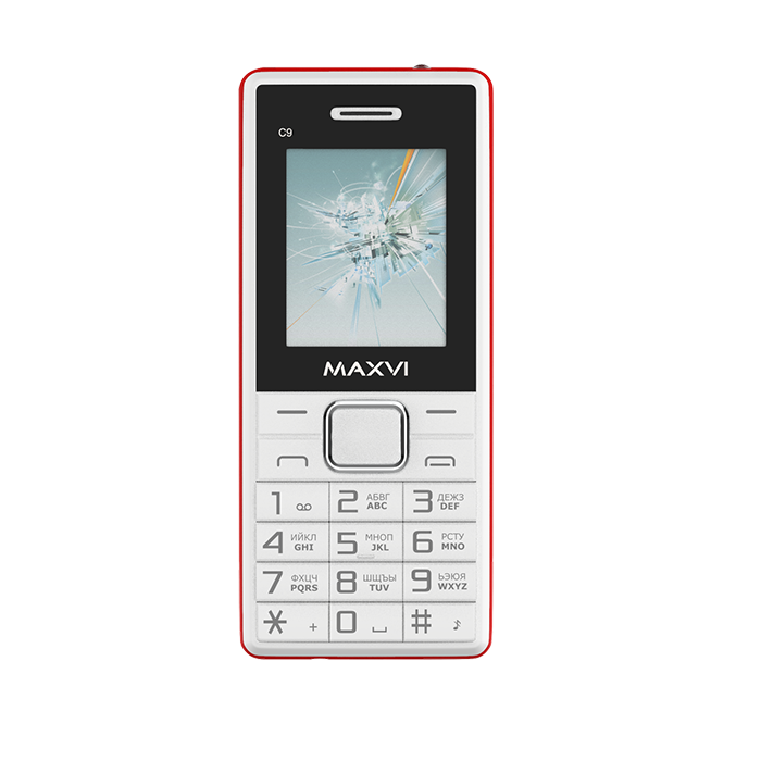 Мобильный телефон Maxvi C9 White-Red купить,NaN
