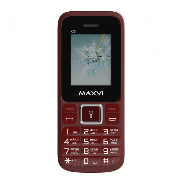 Мобильный телефон Maxvi C3i Wine Red купить,NaN