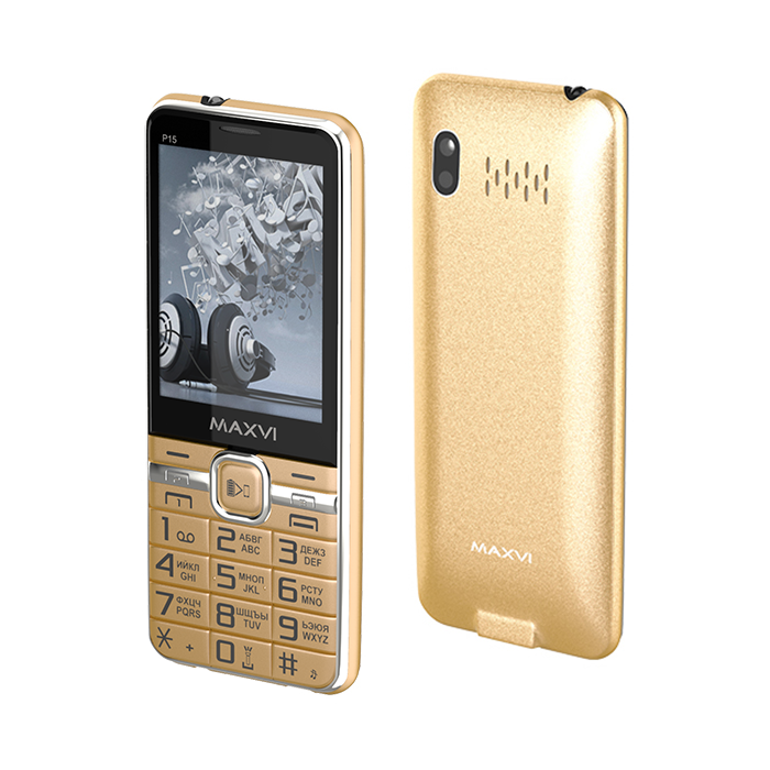 Мобильный телефон Maxvi P15 Gold