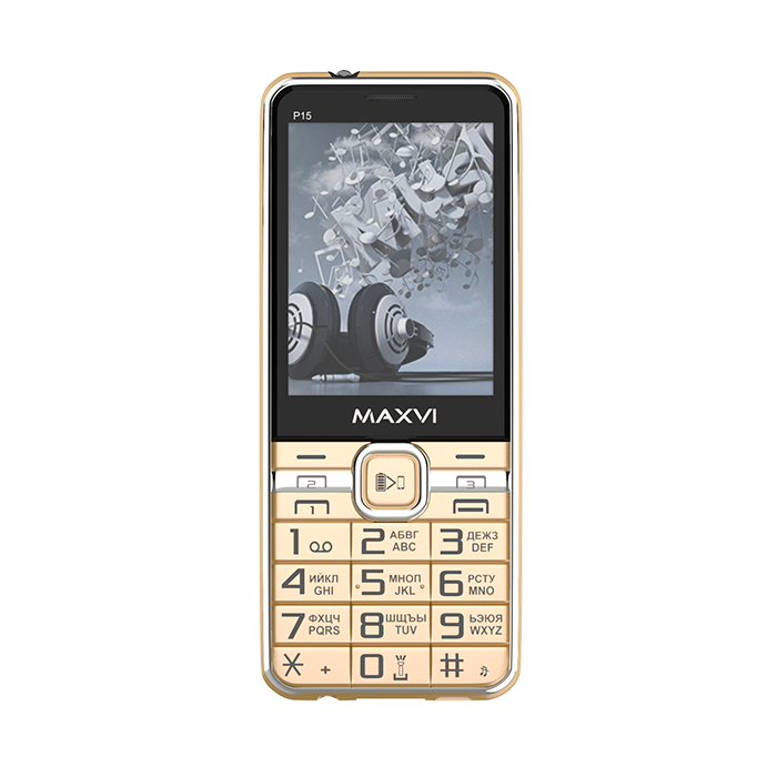 Мобильный телефон Maxvi P15 Gold