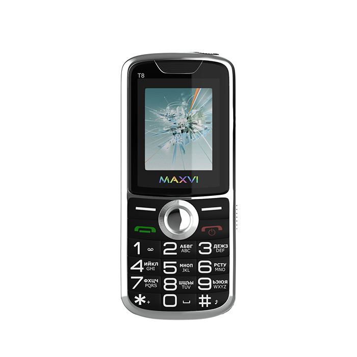 Мобильный телефон  Maxvi T8 Black  купить,NaN