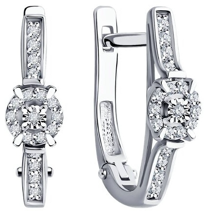 Серьги Diamant 52-220-01923-1_2,26 2.26гр купить,NaN
