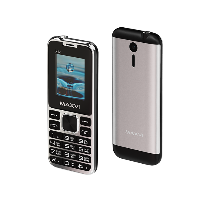Мобильный телефон Maxvi X12 Metallic Silver купить,NaN