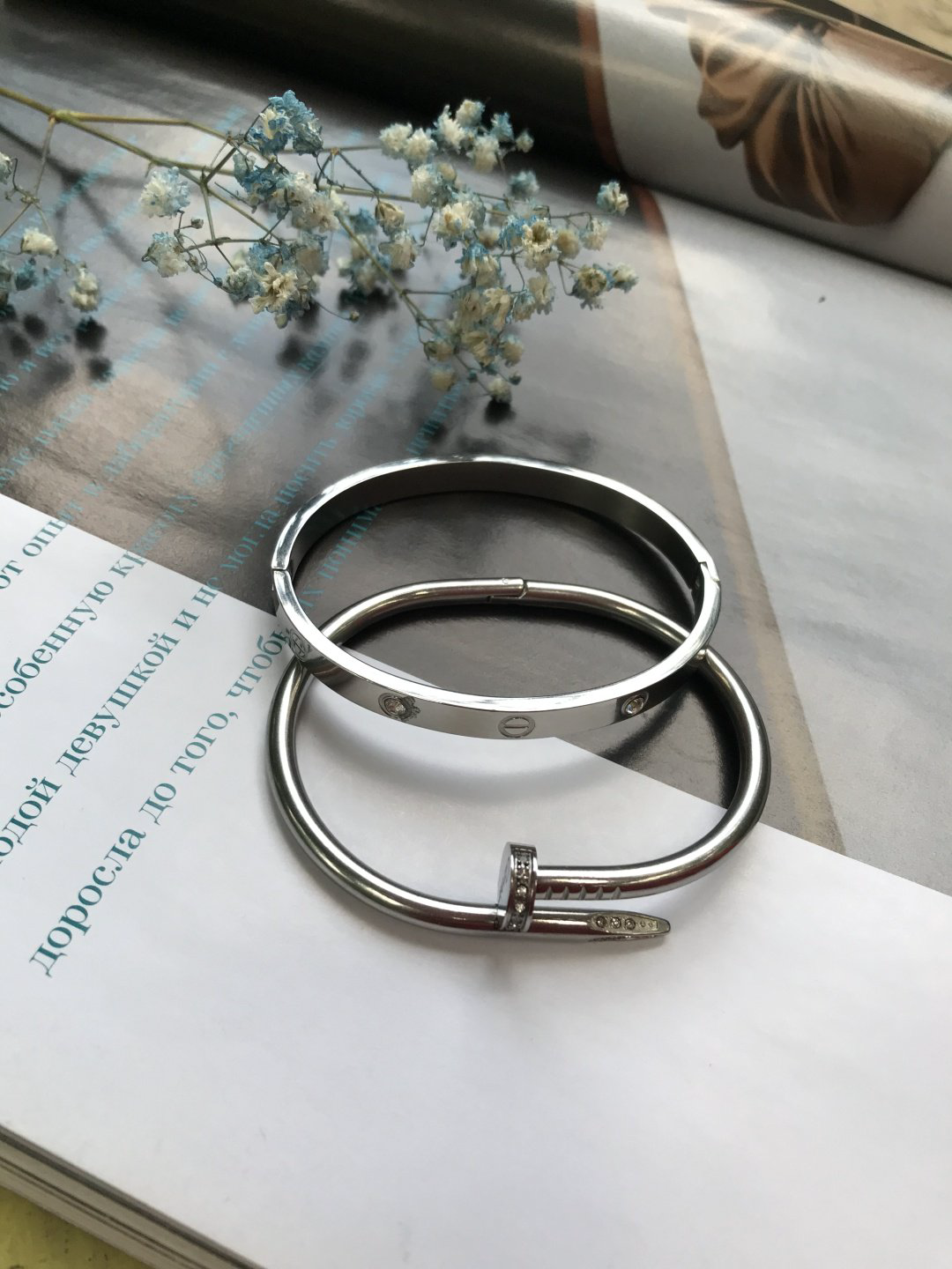 Комплект Stainless Steel медицинская сталь, фианит купить,NaN