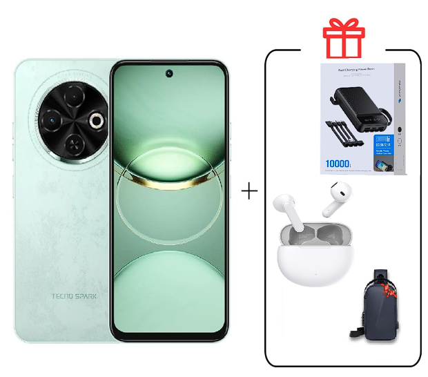 Смартфон Tecno Spark 30C 4/128Gb Magic Skin Green +Подарок купить,NaN
