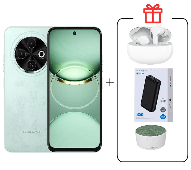 Смартфон Tecno Spark 30C 4/128Gb Magic Skin Green +Подарок купить,NaN