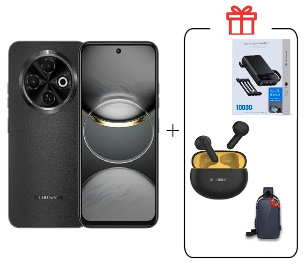 Смартфон Tecno Spark 30C 4/128Gb Orbit Black+Подарок купить,NaN