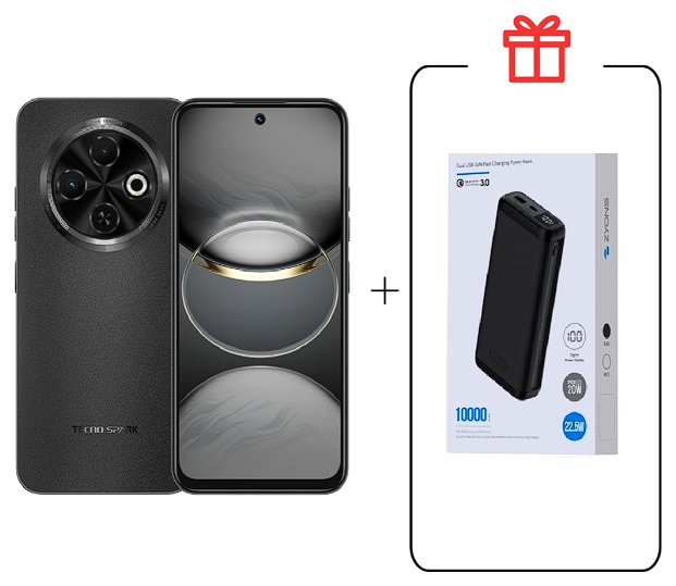 Смартфон Tecno Spark 30C 4/128Gb Orbit Black+Подарок купить,NaN