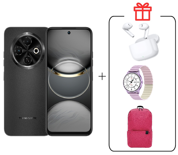 Смартфон Tecno Spark 30C 4/128Gb Orbit Black+Подарок купить,NaN