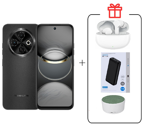Смартфон Tecno Spark 30C 4/128Gb Orbit Black+Подарок купить,NaN